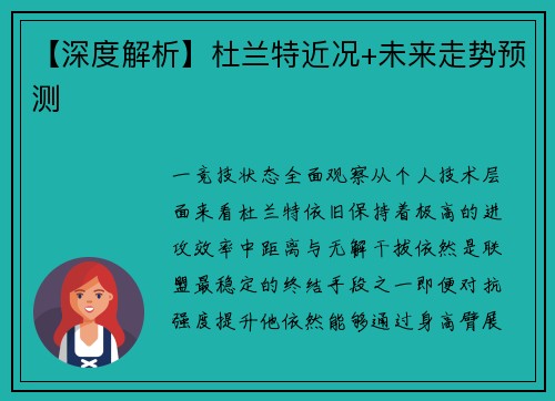 【深度解析】杜兰特近况+未来走势预测